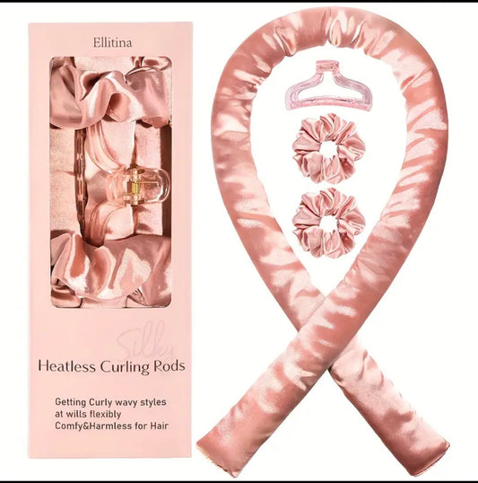 Satin Heatless Hair Curler Set – No Heat, Overnight Curls